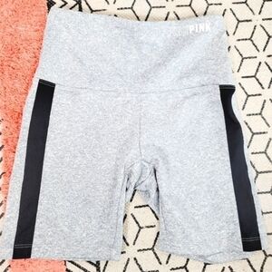 PINK SIDE STRIPE BIKE SHORTS, SZ XS